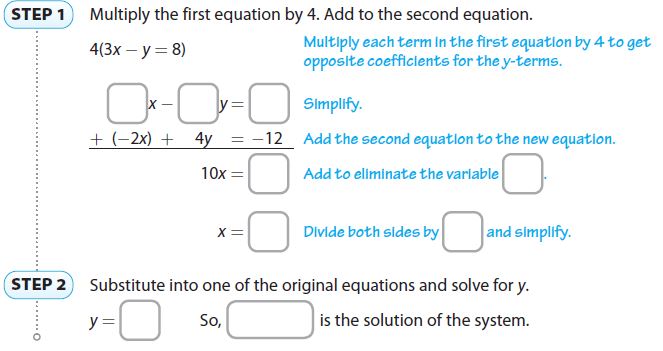 Go Math Grade 8 Answer Key Chapter 8 Solving Systems of Linear Equations Lesson 4: Solving Systems by Elimination with Multiplication img 15