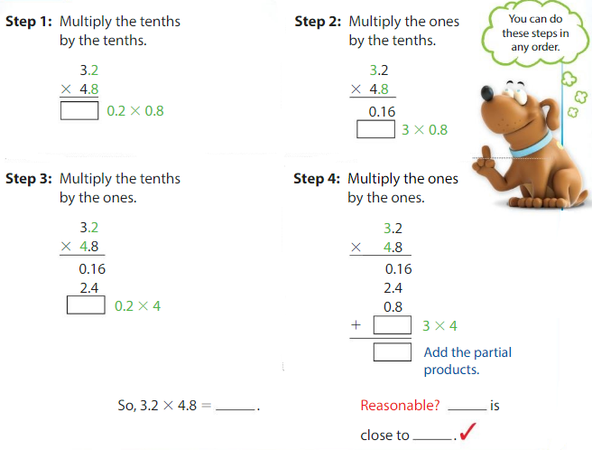 Big Ideas Math Answers 5th Grade Chapter 5 Multiply Decimals 5.6 2