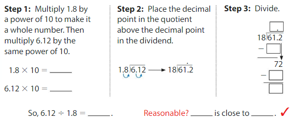 Big Ideas Math Answers Grade 5 Chapter 7 Divide Decimals 7.7 2