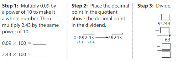 Big Ideas Math Answers Grade 5 Chapter 7 Divide Decimals 7.7 3