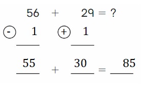 Big-Ideas-Math-Book-2nd-Grade-Answer-Key-Chapter-3-Addition-to-100-Strategies-Use Compensation-Add-Homework-Practice-3.5-Question-4