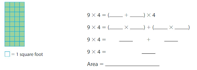 Big Ideas Math Solutions Grade 3 Chapter 6 Relate Area to Multiplication 6.4 10