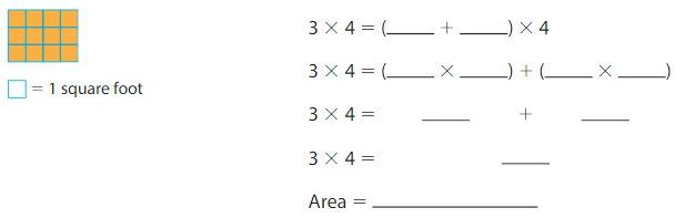 Big Ideas Math Solutions Grade 3 Chapter 6 Relate Area to Multiplication 6.4 6