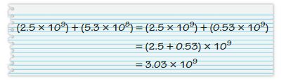 Big Ideas Math Answers Grade 8 Chapter 8 Exponents and Scientific Notation 8.7 6