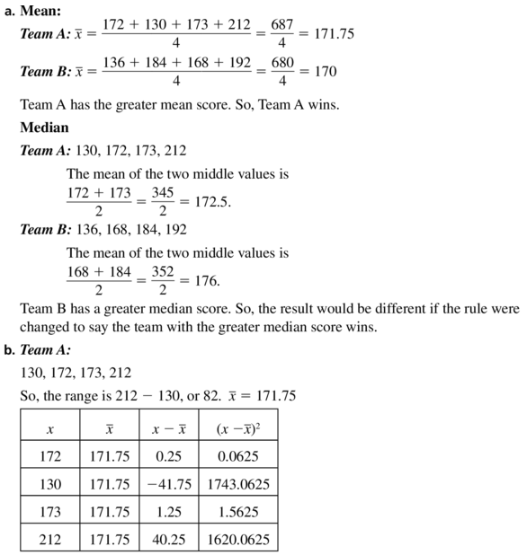 Big Ideas Math Algebra 1 Answer Key Chapter 11 Data Analysis and Displays 11.1 a31.1