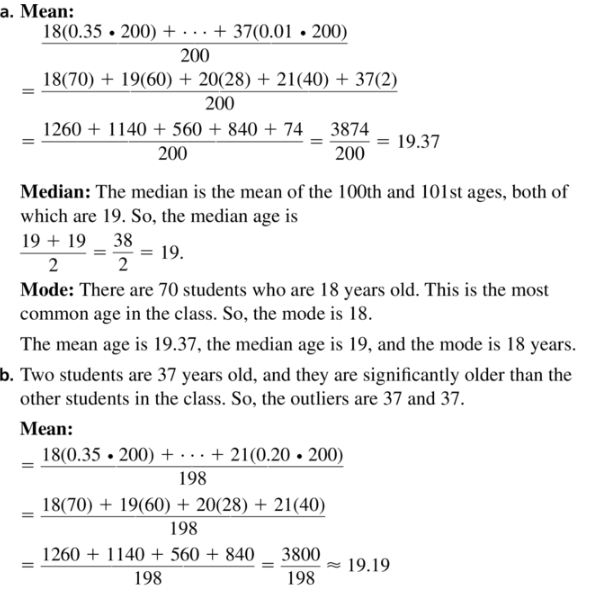 Big Ideas Math Algebra 1 Answer Key Chapter 11 Data Analysis and Displays 11.1 a39.1