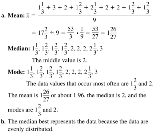 Big Ideas Math Algebra 1 Answer Key Chapter 11 Data Analysis and Displays 11.1 a9