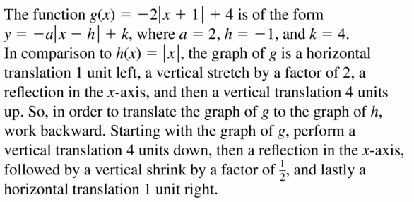 Big Ideas Math Algebra 1 Answers Chapter 3 Graphing Linear Functions 3.7 Question 59