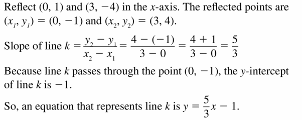 Big Ideas Math Algebra 1 Answers Chapter 4 Writing Linear Functions 4.1 Question 35