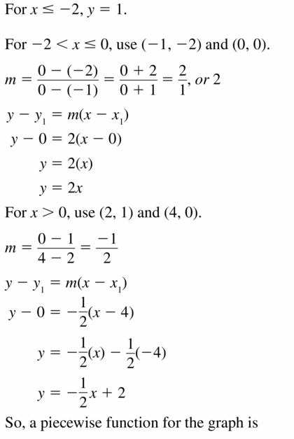 Big Ideas Math Algebra 1 Answers Chapter 4 Writing Linear Functions 4.7 Question 27.1