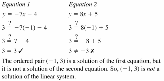 Big Ideas Math Algebra 1 Answers Chapter 5 Solving Systems of Linear Equations 5.1 Question 5