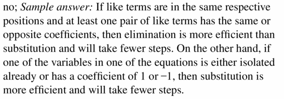 Big Ideas Math Algebra 1 Answers Chapter 5 Solving Systems of Linear Equations 5.3 Question 29