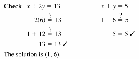 Big Ideas Math Algebra 1 Answers Chapter 5 Solving Systems of Linear Equations 5.3 Question 3.2