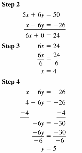 Big Ideas Math Algebra 1 Answers Chapter 5 Solving Systems of Linear Equations 5.3 Question 5.1