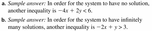 Big Ideas Math Algebra 1 Answers Chapter 5 Solving Systems of Linear Equations 5.7 Question 45