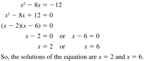 Big Ideas Math Algebra 2 Answer Key Chapter 3 Quadratic Equations and Complex Numbers 3.1 a 29