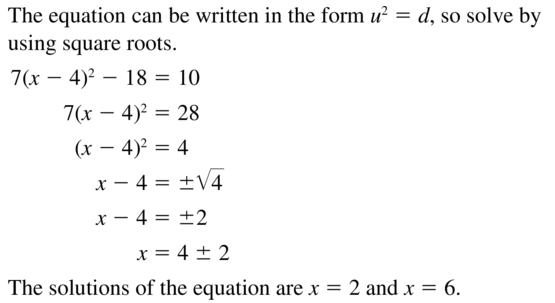 Big Ideas Math Algebra 2 Answer Key Chapter 3 Quadratic Equations and Complex Numbers 3.1 a 43