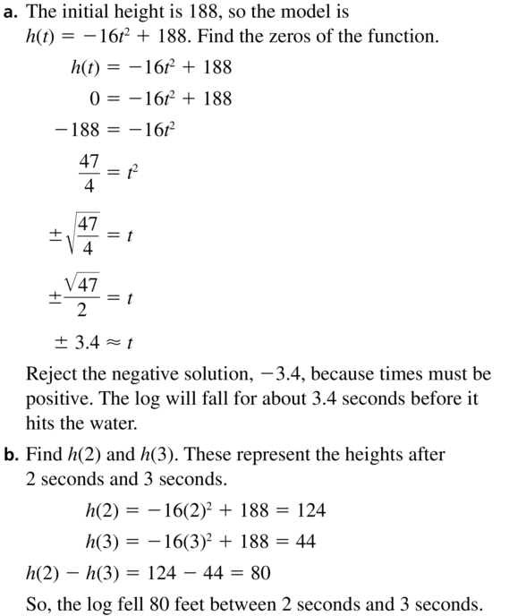 Big Ideas Math Algebra 2 Answer Key Chapter 3 Quadratic Equations and Complex Numbers 3.1 a 59