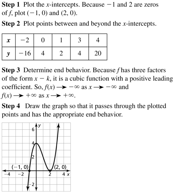 Big Ideas Math Algebra 2 Answer Key Chapter 4 Polynomial Functions 4.8 a 7