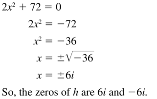 Big Ideas Math Algebra 2 Answers Chapter 3 Quadratic Equations and Complex Numbers 3.2 a 57