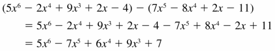 Big Ideas Math Algebra 2 Answers Chapter 4 Polynomial Functions 4.2 Question 11