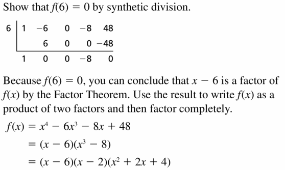 Big Ideas Math Algebra 2 Answers Chapter 4 Polynomial Functions 4.4 Question 47