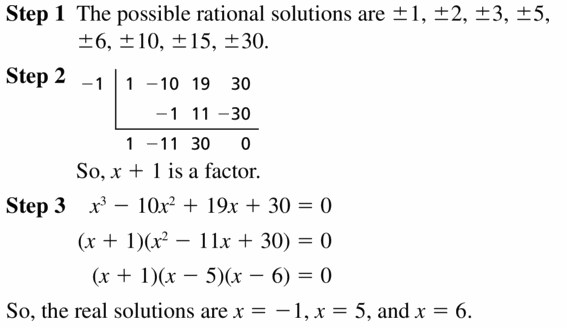 Big Ideas Math Algebra 2 Answers Chapter 4 Polynomial Functions 4.5 Question 27