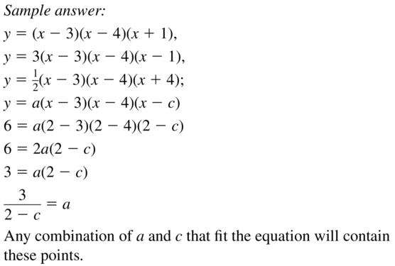Big Ideas Math Algebra 2 Answers Chapter 4 Polynomial Functions 4.9 a 15