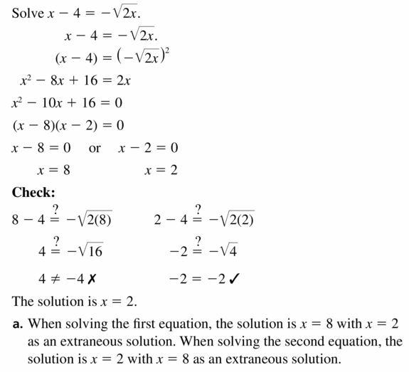 Big Ideas Math Algebra 2 Answers Chapter 5 Rational Exponents and Radical Functions 5.4 Question 55.2