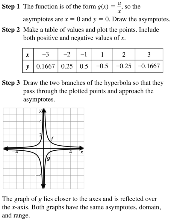 Big Ideas Math Algebra 2 Answers Chapter 7 Rational Functions 7.2 a 9