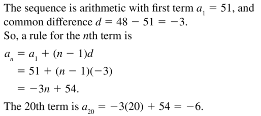 Big Ideas Math Algebra 2 Answers Chapter 8 Sequences and Series 8.2 a 15