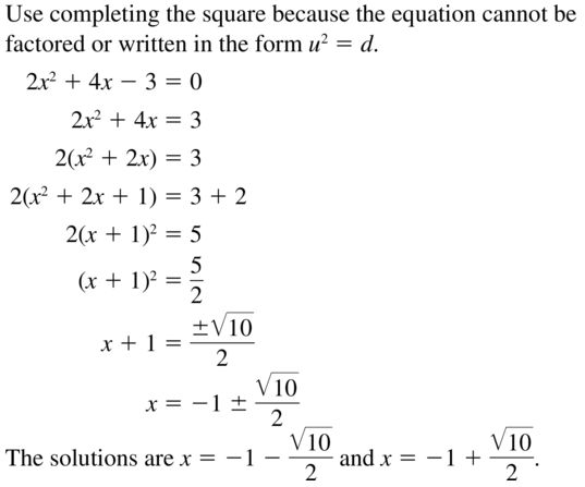 Big Ideas Math Algebra 2 Solutions Chapter 3 Quadratic Equations and Complex Numbers 3.3 a 47