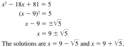 Big Ideas Math Algebra 2 Solutions Chapter 3 Quadratic Equations and Complex Numbers 3.3 a 5