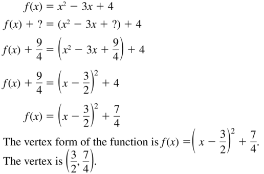 Big Ideas Math Algebra 2 Solutions Chapter 3 Quadratic Equations and Complex Numbers 3.3 a 61
