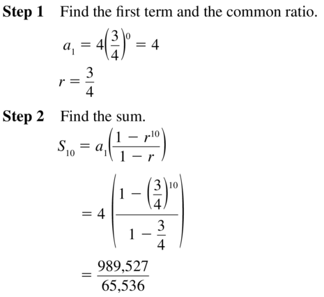 Big Ideas Math Algebra 2 Solutions Chapter 8 Sequences and Series 8.3 a 49