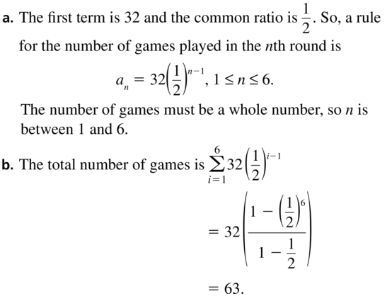 Big Ideas Math Algebra 2 Solutions Chapter 8 Sequences and Series 8.3 a 59
