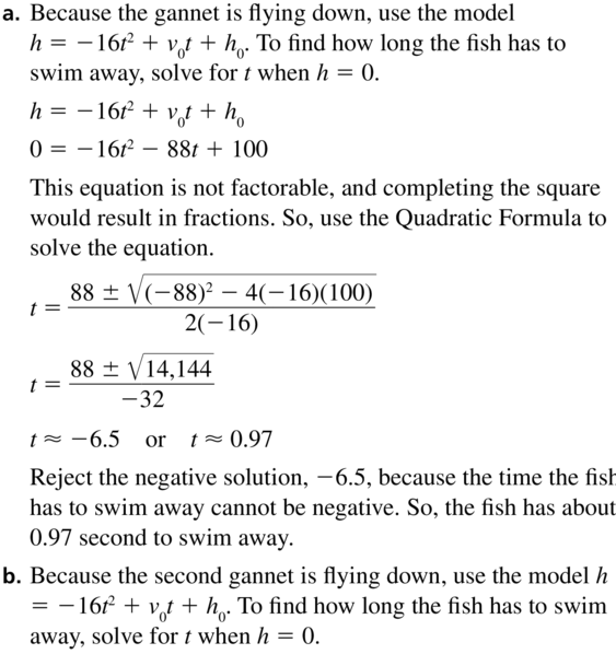 Big Ideas Math Answer Key Algebra 2 Chapter 3 Quadratic Equations and Complex Numbers 3.4 a 67.1