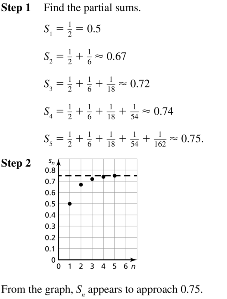 Big Ideas Math Answer Key Algebra 2 Chapter 8 Sequences and Series 8.4 a 3