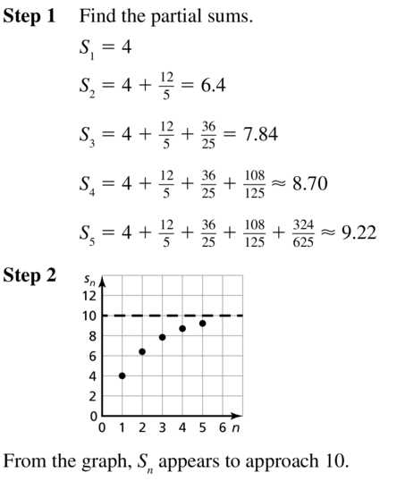 Big Ideas Math Answer Key Algebra 2 Chapter 8 Sequences and Series 8.4 a 5