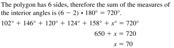 Big Ideas Math Answer Key Geometry Chapter 7 Quadrilaterals and Other Polygons 7.1 a 15