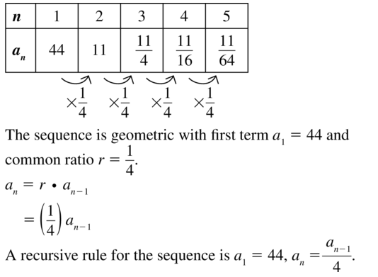 Big Ideas Math Answers Algebra 2 Chapter 8 Sequences and Series 8.5 a 15
