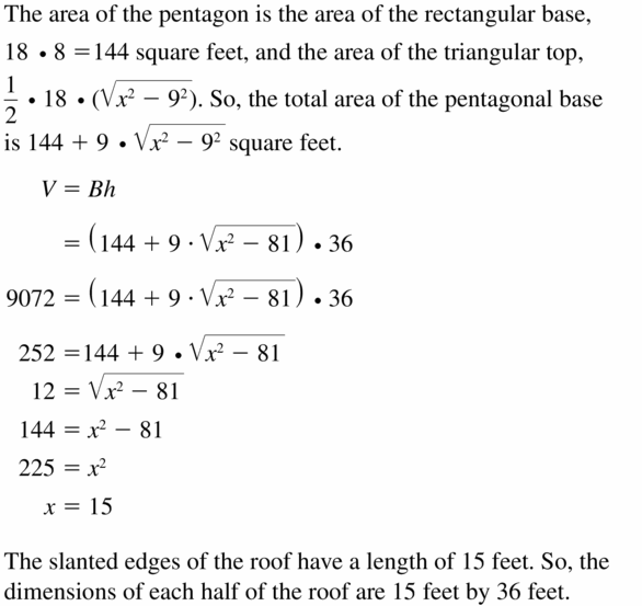 Big Ideas Math Geometry Answers Chapter 11 Circumference, Area, and Volume 11.5 Ques 53