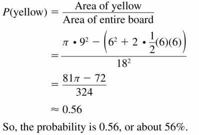 Big Ideas Math Geometry Answers Chapter 12 Probability 12.1 Qu 13