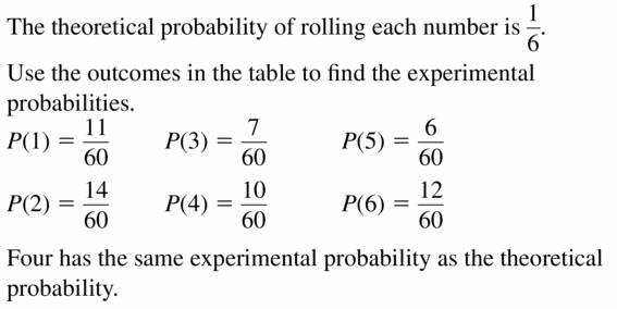 Big Ideas Math Geometry Answers Chapter 12 Probability 12.1 Qu 15