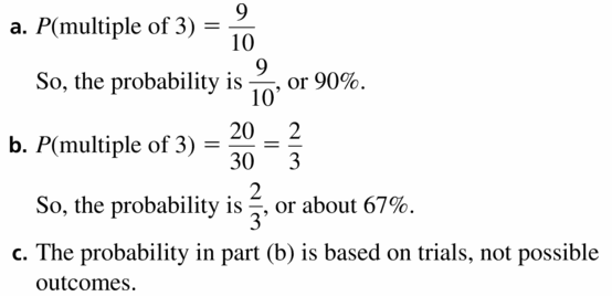 Big Ideas Math Geometry Answers Chapter 12 Probability 12.1 Qu 17