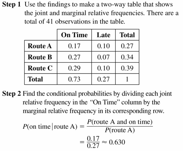 Big Ideas Math Geometry Answers Chapter 12 Probability 12.3 Qu 17.1