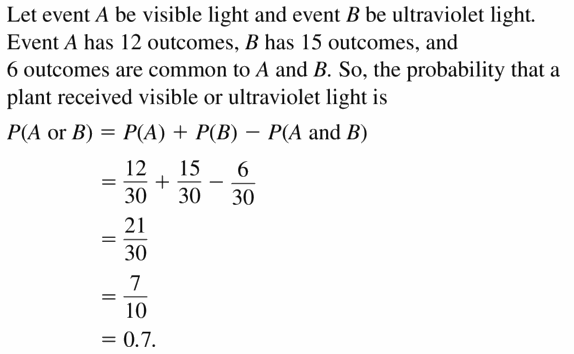 Big Ideas Math Geometry Answers Chapter 12 Probability 12.4 Qu 9