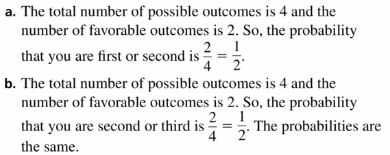 Big Ideas Math Geometry Answers Chapter 12 Probability 12.5 Qu 53