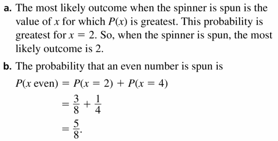 Big Ideas Math Geometry Answers Chapter 12 Probability 12.6 Qu 7