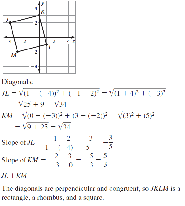 Big Ideas Math Geometry Answers Chapter 7 Quadrilaterals and Other Polygons 7.4 a 55